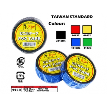 4443 Kijo 19mm PVC Tape Blue